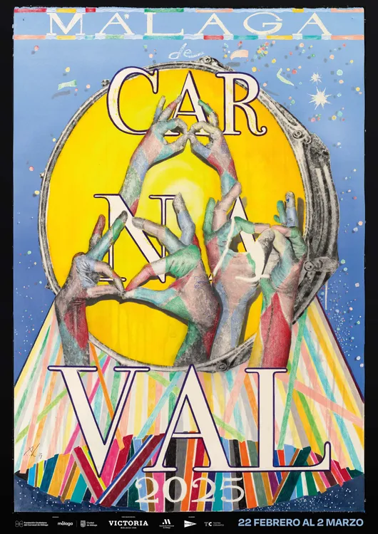 Cartel Oficial Carnaval de Malaga 2025 Redes