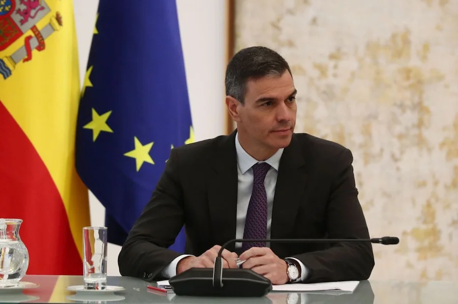 Pedro Sánchez durante una intervención | Foto de Pool Moncloa/Fernando Calvo