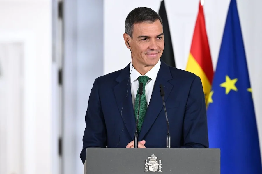 El presidente del Gobierno, Pedro Sánchez, en La Moncloa | Foto de Pool Moncloa/Borja Puig de la Bellacasa