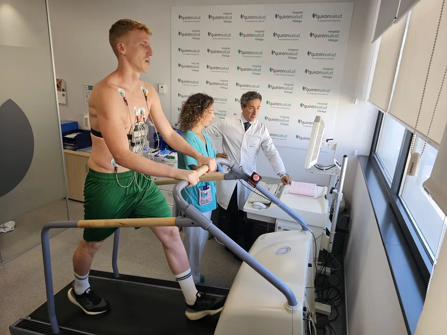 Reconocimientos Unicaja Baloncesto Alberto Díaz en ergometría