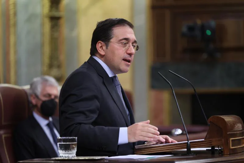 El titular de Exteriores, en una comparecencia parlamentaria | Foto de Servimedia